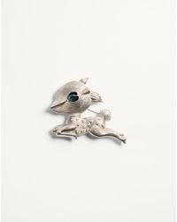 Valentino Garavani - Fil Perdu Metal Brooch With Pearls And Swarovski Crystals - Lyst