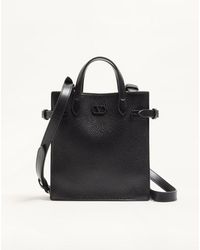 Valentino Garavani - Antibes Kleine Einkaufstasche Aus Genarbtem Leder Mann - Lyst