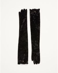 Valentino Garavani - Vlogo Signature Long Chenille Gloves - Lyst