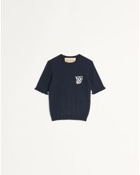Valentino - Embroidered Wool Top - Lyst