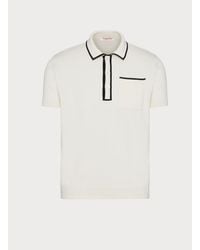 Valentino - Cotton Polo Shirt With Signature Vlogo Embroidery - Lyst