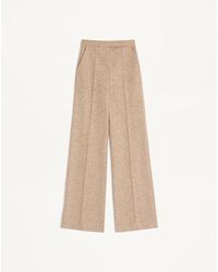 Valentino - ナッテボタン織り パンツ 女性 アイボリー/ベージュ 36s - Lyst