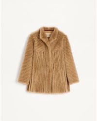 Valentino - Shearling Coat - Lyst