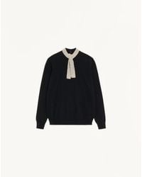 Valentino - Embroidered Wool Jumper - Lyst