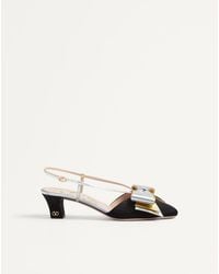 Valentino Garavani - Bowow Slingback Pumps - Lyst