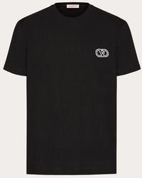 Valentino - Cotton T-shirt With Vlogo Signature Patch - Lyst