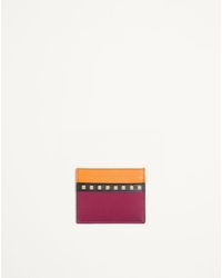 Valentino Garavani - Stud Up Cardholder - Lyst