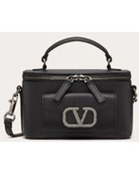Valentino Garavani - Mini Locò Calfskin Handbag With Jewel Logo - Lyst
