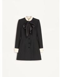Valentino - Crepe Couture Short Dress - Lyst