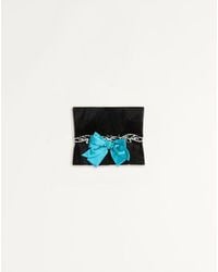 Valentino - エンブロイダリー ベルベット トップ 女性 ブラック - Lyst