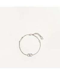 Valentino Garavani - Bracelet Vlogo Signature En Métal Homme - Lyst