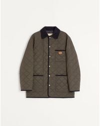 Valentino - Quilted Nylon Shirt Jacket With Vlogo Patch - Lyst