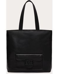 Valentino Garavani - Noir Nappa Leather Shopper - Lyst