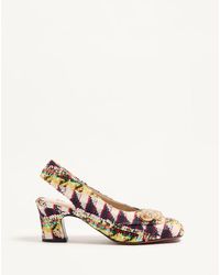 Valentino Garavani - Adamantine Slingback Pumps - Lyst