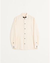Valentino - Chemise En Soie Shantung Avec Brandebourg Homme - Lyst