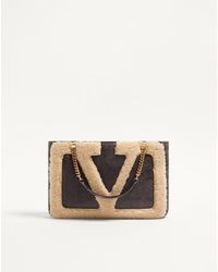 Valentino Garavani - Petit Cabas Viva Superstar En Peau De Mouton Femme - Lyst