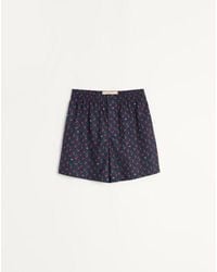 Valentino - Cotton Poplin Bermuda Shorts With Cherryfic Print - Lyst