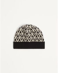 Valentino Garavani - Toute La V Signature Knitted Wool Beanie - Lyst