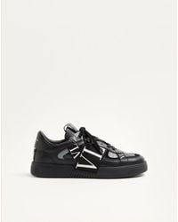 Valentino Garavani - Low-Top Calfskin Vl7N Sneaker With Bands - Lyst
