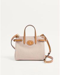 Valentino Garavani - Petit Cabas Antibes En Toile Femme - Lyst