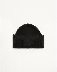 Valentino Garavani - Vlogo Signature Cashmere And Lace Beanie - Lyst