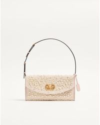 Valentino Garavani - Devain Small Shoulder Bag With Pearls And Rhinestones - Lyst