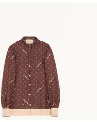 Valentino - Stelline Firma Starry Twill Shirt - Lyst