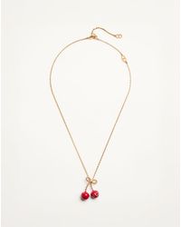 Valentino Garavani - Cherryfic Metal And Enamel Necklace - Lyst