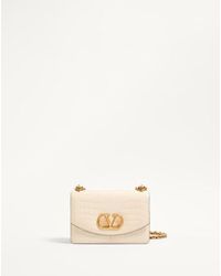 Valentino Garavani - Vain Kleine Schultertasche Aus Krokodilleder Frau - Lyst