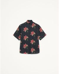 Valentino - Papier Floral Linen Shirt - Lyst