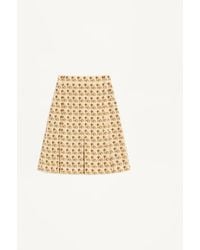 Valentino - Falda De Crepé De China Con Estampado Petit Charles Mujer - Lyst