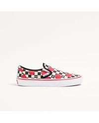 Valentino Garavani - And Vans Fabric Slip-On Trainer With Vlogo Checkerboard Print And Polka Dot Detail - Lyst