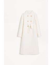 Valentino - Compact Drap Coat 38 - Lyst