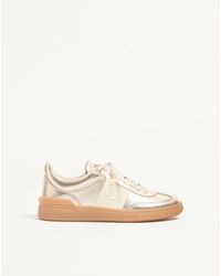 Valentino Garavani - Upvillage Trainer In Laminated Calfskin With Nappa Calfskin Leather Band - Lyst
