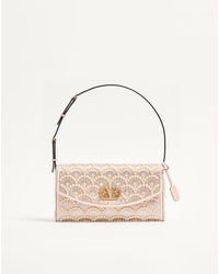Valentino Garavani - Devain Small Shoulder Bag With Pearls And Rhinestones - Lyst