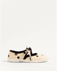 Valentino Garavani - Zapatilla Ballerina Bay By Bay De Tela Moiré Plus De Pois Mujer - Lyst