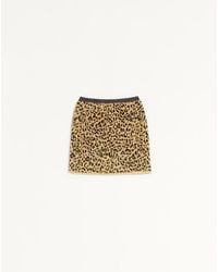 Valentino - Jacquard Lurex Knit Short Skirt - Lyst