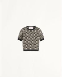 Valentino - Toute La V Jacquard Wool Jumper - Lyst