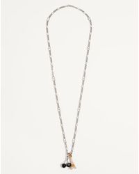 Valentino Garavani - シェ ヴァレンティノ メタル X エナメル X スワロフスキー®ラインストーン ネックレス おとこ パラジウム - Lyst
