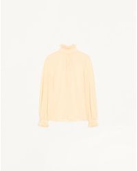 Valentino - Crepe De Chine Top - Lyst