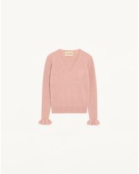 Valentino - Embroidered Cashmere Jumper - Lyst