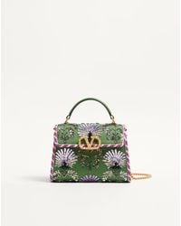 Valentino Garavani - Mini Vsling Embroidered Handbag With Jewel Logo - Lyst