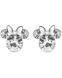 Disney Boucles d'oreilles à fermoir à poussette mickey mouse e905162raprl 925 argent - Blanc
