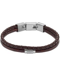 Fossil - Bracelet jewelry jf04702040 cuir - Lyst
