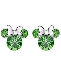 Disney Boucles d'oreilles à fermoir à poussette mickey mouse e905162raugl 925 argent - Vert