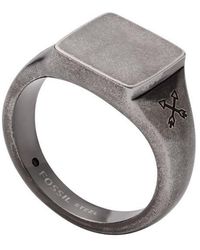 Fossil JF83566040-60 Acier Inoxydable Bague Homme 