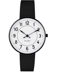 Arne Jacobsen Horloge in het Metallic Dames Accessoires voor voor heren Horloges voor heren 