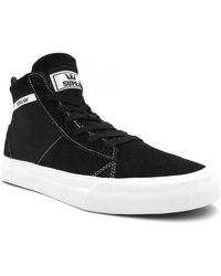 supra black high top sneakers