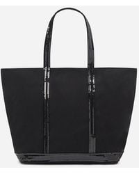 Vanessa Bruno - Cabas L Zippé Porté Epaule Toile et Paillettes Made In France - Lyst