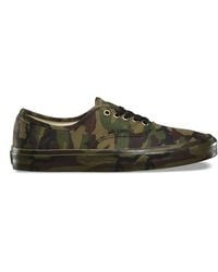 Vans Scarpe Authentic Mono Print - Verde